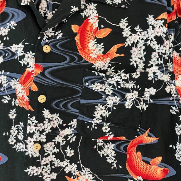 Nagomi Sakura Shirt Mens Large L Japanese Button Up - Picture 8 of 8